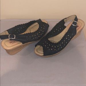 Cork Wedge Open Toe Sandal